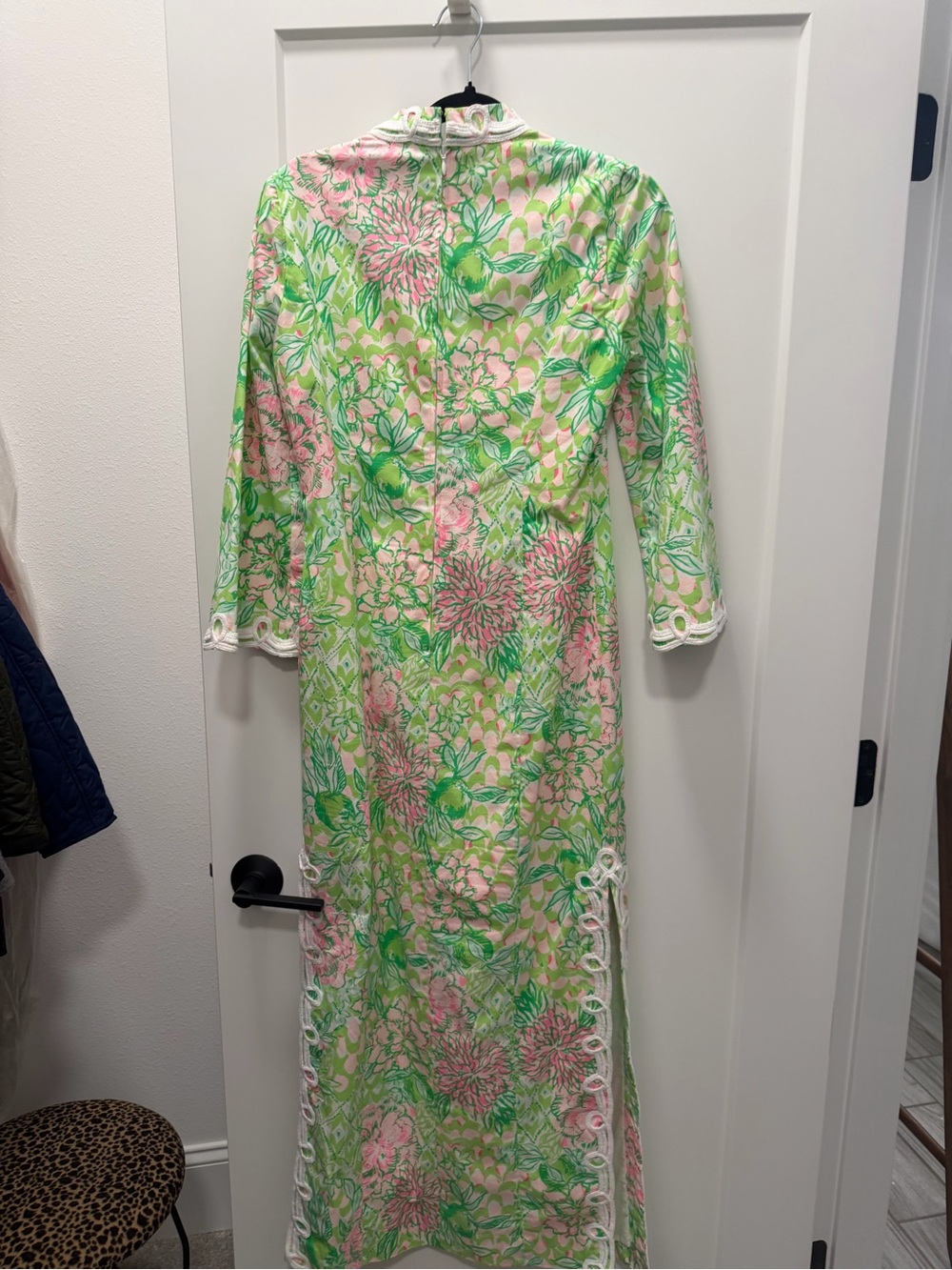 Lilly Pulitzer Shealyn 3/4
Sleeve Maxi Caftan Lime Feelin 2 - Picture 3 of 4